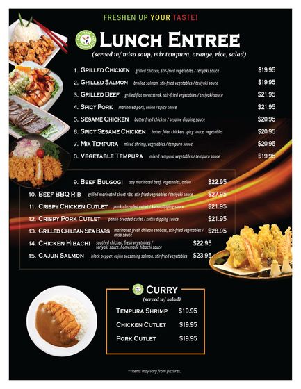 Sushi pop menu discount